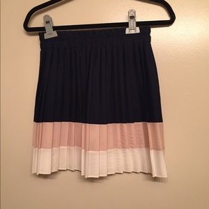Blue, pink, and white skirt